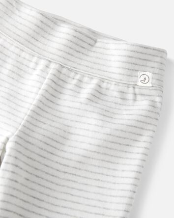 Emballage de 2 pantalons en coton biologique qui s’adaptent à la croissance, 
