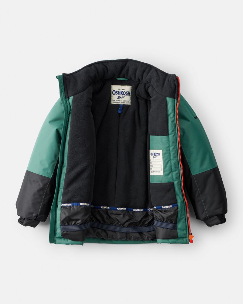 Boys 2-Piece Taslan Snowsuit Set - Green, image 3 of 12 slides