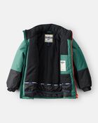 Boys 2-Piece Taslan Snowsuit Set - Green, image 3 of 12 slides