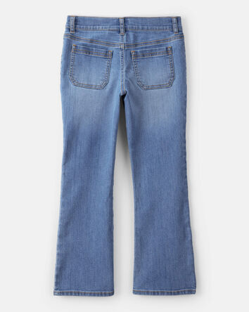 Girls Denim Bootcut Jeans - Blue, 