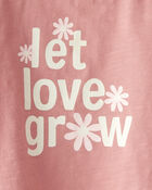 Baby Organic Cotton Let Love Grow Flutter Tee, image 3 of 4 slides