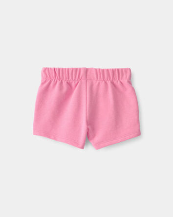 Baby Girl French Terry Shorts - Pink, 
