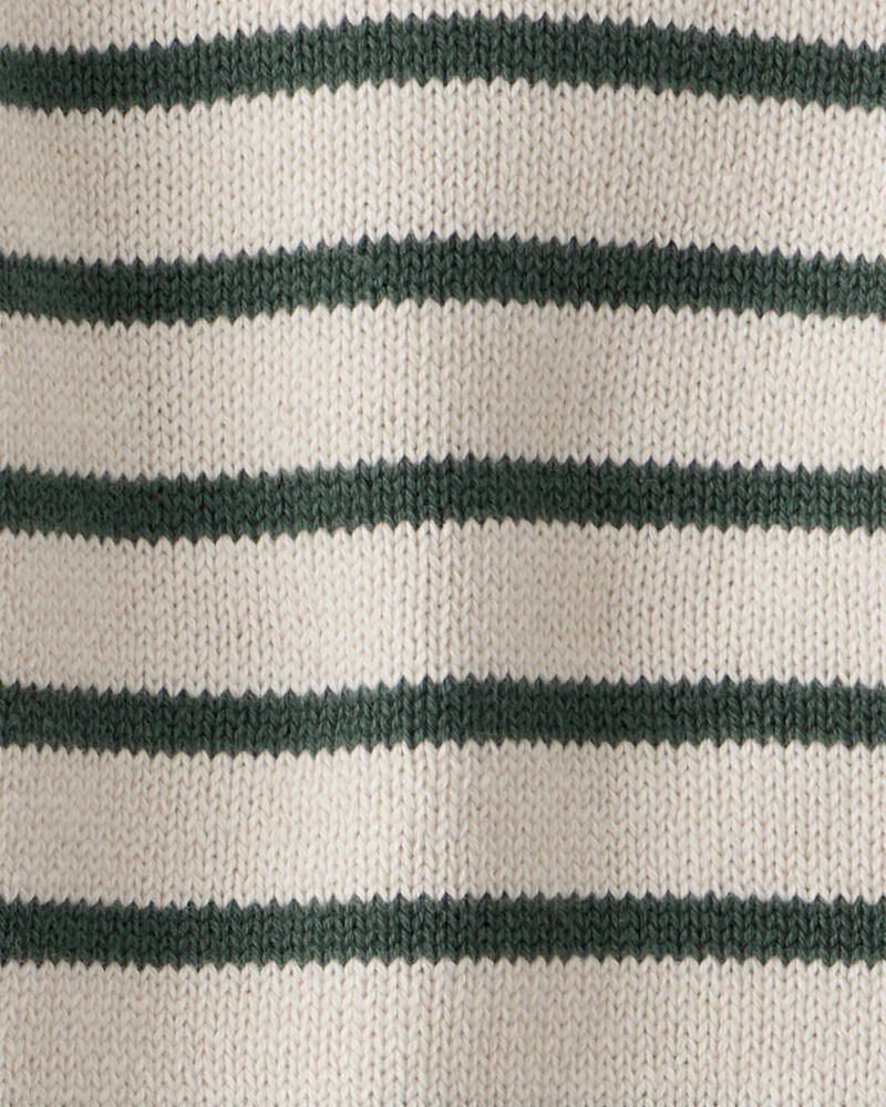 Baby 2-Piece Organic Cotton Sweater Knit Set in Stripes, image 4 of 6 slides
