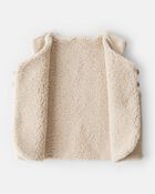 Baby Girl 3-Piece Floral Motif Velour Vest Outfitt Set, image 7 of 8 slides