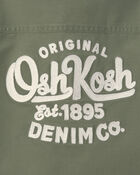 Toddler Boy OshKosh Logo Twill Button-Down Shirt - Green, image 4 of 5 slides