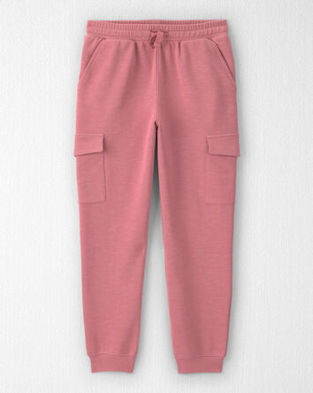 Filles - Pantalon cargo en jersey bouclette de coton biologique, 