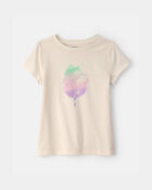 Girls Cotton-Candy Graphic Tee - Cream, image 1 of 3 slides