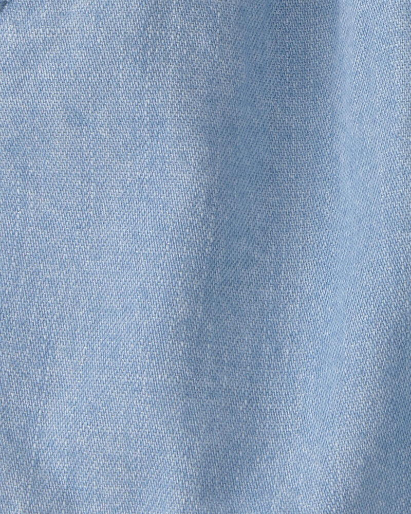 Baby Organic Cotton Chambray Shorts, image 4 of 5 slides