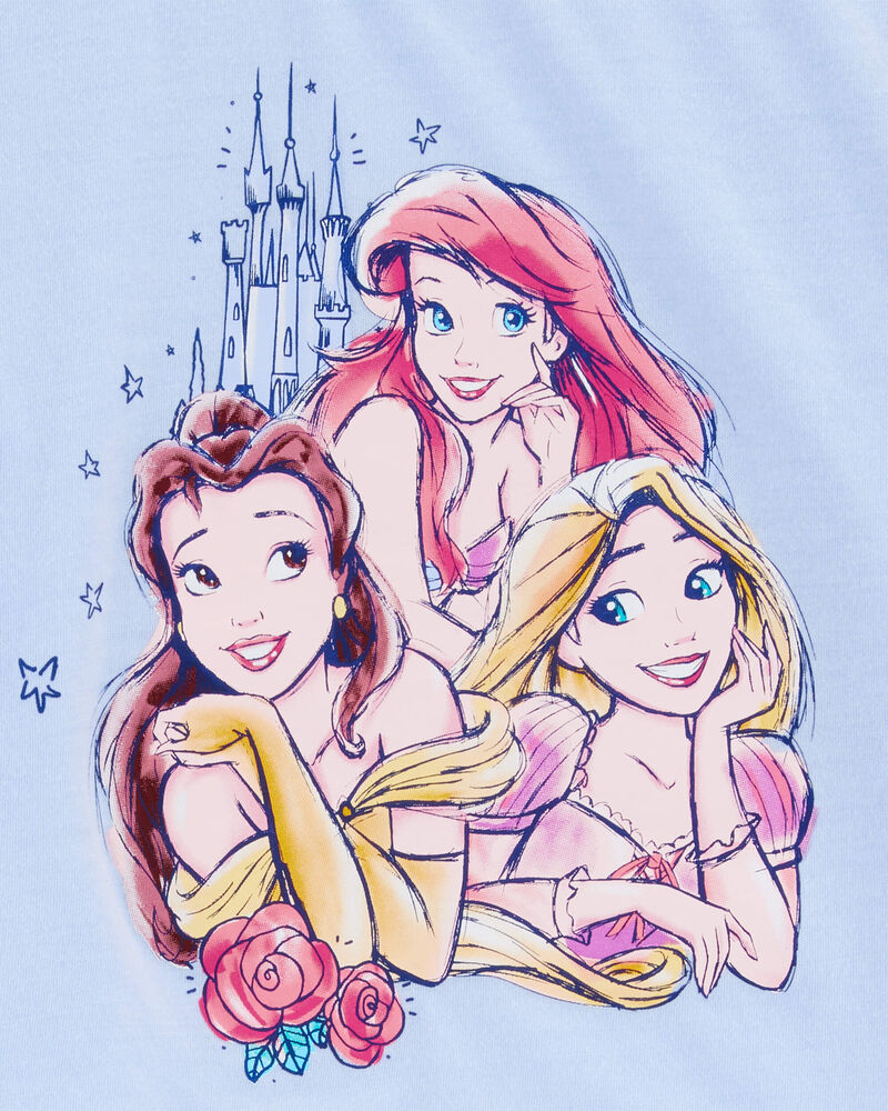 Enfant Pyjama 2 pi&egrave;ces d&eacute;contract&eacute; imprim&eacute; de princesses Disney&copy; - Bleu, image 2 sur 2 diapositives
