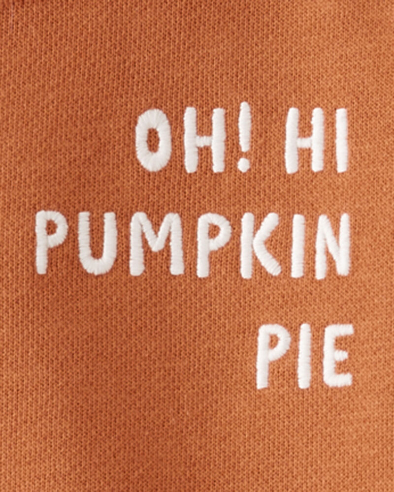 Baby Organic Cotton Pumpkin Pie Bubble Bodysuit, image 4 of 5 slides