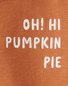 Baby Organic Cotton Pumpkin Pie Bubble Bodysuit, image 4 of 5 slides