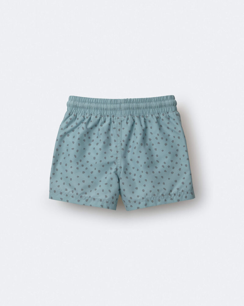 Toddler Boy Swim Trunk in Dot Print - Pale Blue, image 4 of 7 slides