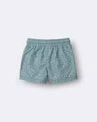 Toddler Boy Swim Trunk in Dot Print - Pale Blue, image 4 of 7 slides