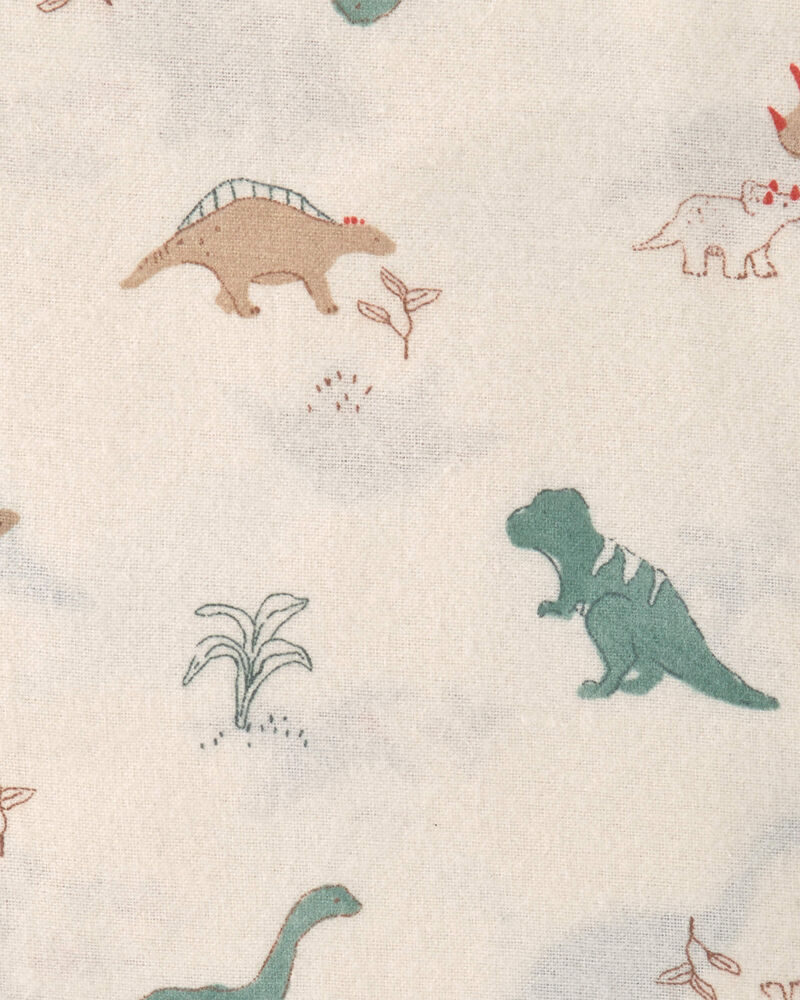 Baby Boy 4-Pack Dinosaur Receiving Blankets - Green, image 3 of 5 slides