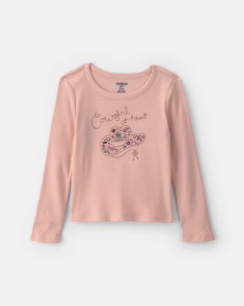 Toddler Girl Long-Sleeve Top - Pink, 