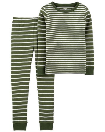 2-Piece Striped 100% Snug Fit Cotton Pyjamas, 