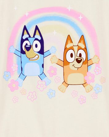 Enfant en bas âge T-shirt à manches courtes imprimé BlueyMC - Crème, 