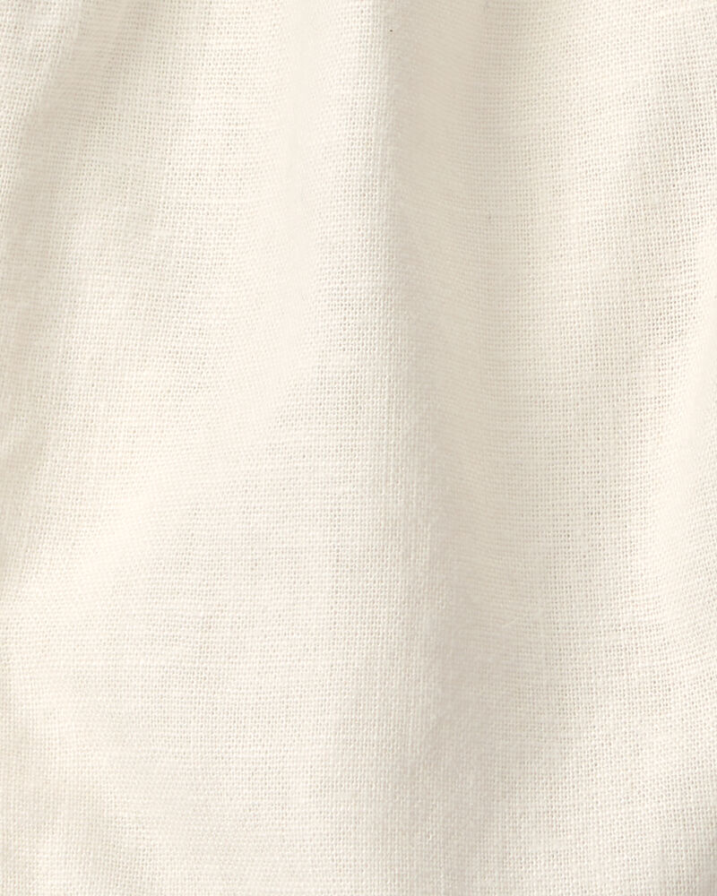 B&eacute;b&eacute; - Pantalon en lin - Blanc, image 3 sur 3 diapositives