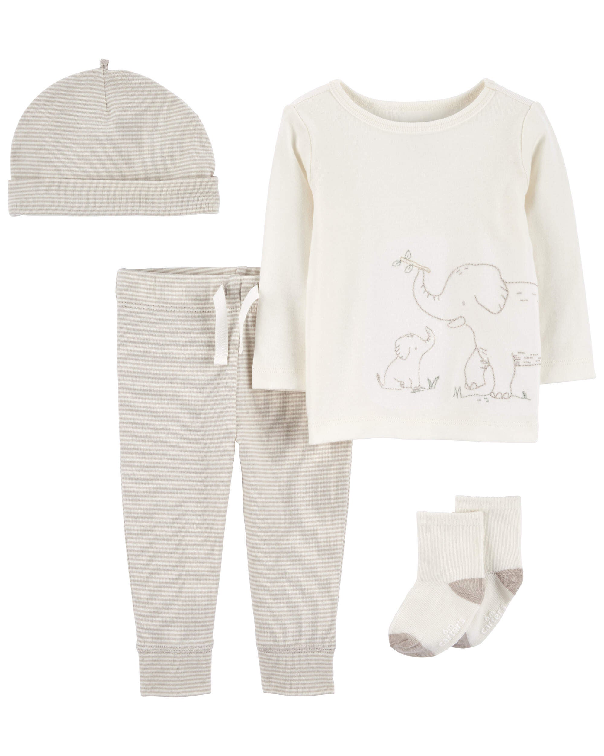 Baby Boys Baby 4 Piece Elephant Outfit Set 6M Carter s