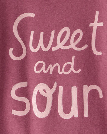 Tout-petit fille - T-shirt imprimé à manches longues Sweet & Sour - Rouge, 