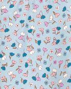 Enfant Legging extensible à fleurs - Bleu, image 3 sur 5 diapositives