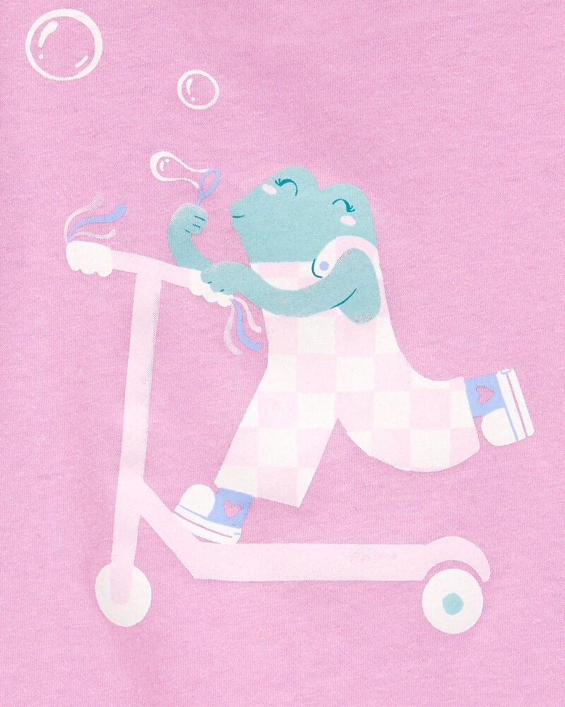 Toddler Scooter Frog Graphic Tee, image 2 of 2 slides