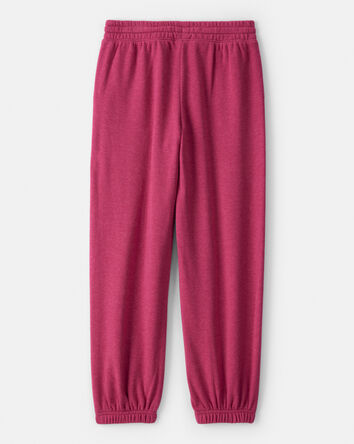 Girls DayDream Fleece Knit Drawstring Joggers - Pink, 