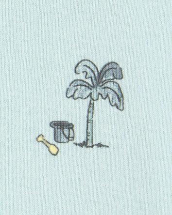 Baby 2-Pack Beach Print Rompers, 