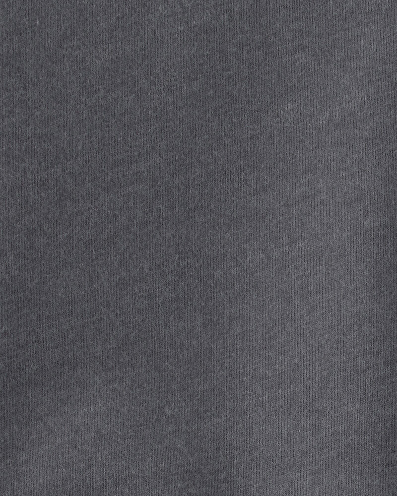 Baby Boy French Terry Zipper Pullover Sweatshirt - Grey, image 3 of 4 slides