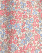 Tout-petit fille - Robe en gaze de coton biologique &agrave; imprim&eacute; floral printanier, image 5 sur 5 diapositives