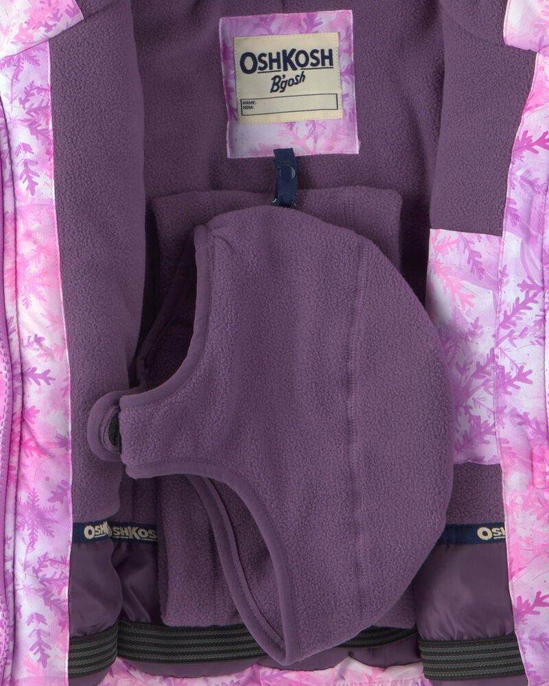 Baby Girl 2 Piece Snowflake Snowsuit- Lilac, image 5 of 13 slides