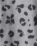 Filles - Haut &agrave; poche &agrave; motif papillon l&eacute;opard - Gris, image 2 sur 2 diapositives