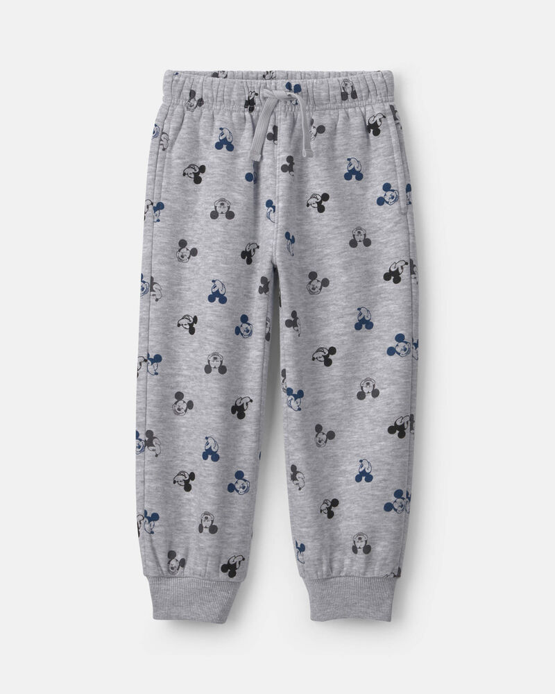 Toddler Boy 2-Piece Disney&copy; Mickey Striped Long-Sleeve Top & Pant Set - Grey/Black, image 2 of 4 slides