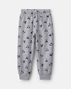 Toddler Boy 2-Piece Disney&copy; Mickey Striped Long-Sleeve Top & Pant Set - Grey/Black, image 2 of 4 slides