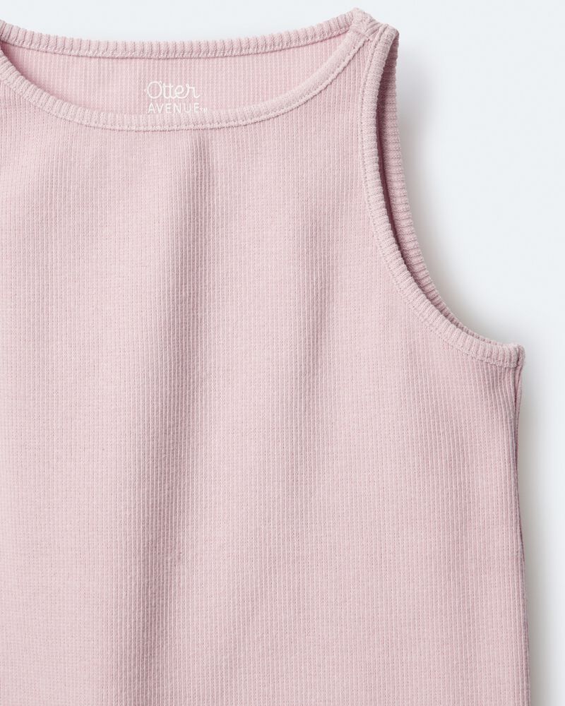 Toddler Girl Ribbed Tank Top - Pink, image 6 of 6 slides