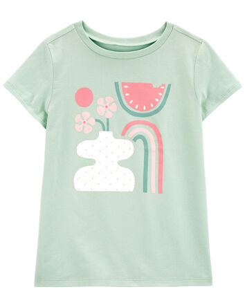 Watermelon Floral Graphic Tee, 