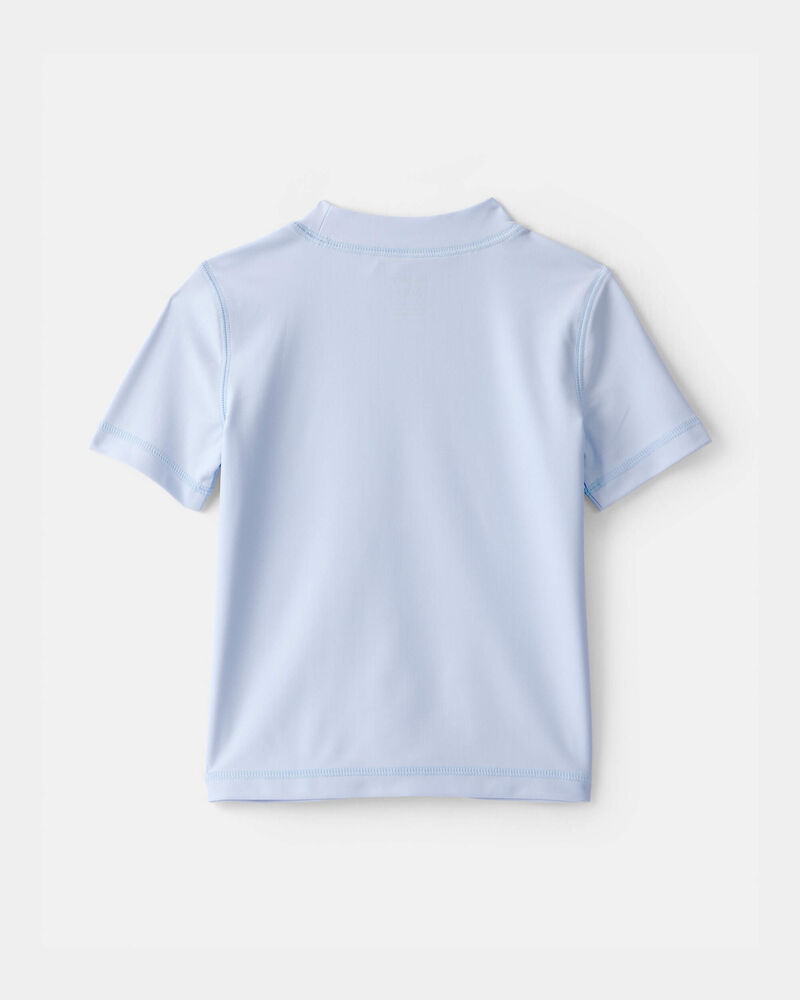 Toddler Boy Whale Short-Sleeve Rashguard - Blue, image 2 of 4 slides