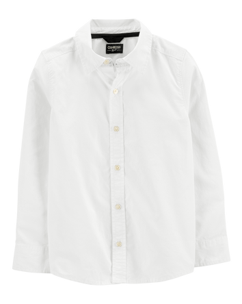 Kid Uniform Button-Front Shirt, 