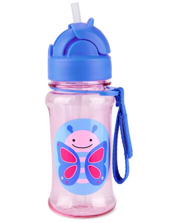 Bouteille &agrave; paille ZOO en TritanMC Renew &mdash; 12 oz Papillon, 