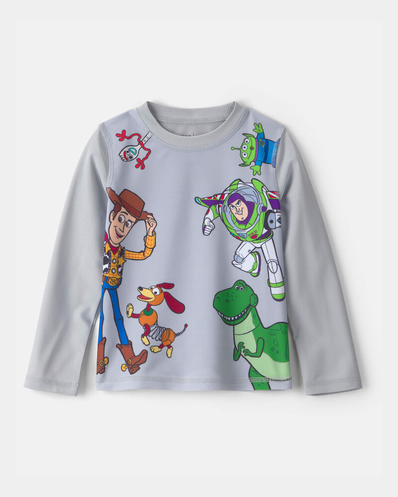 Toddler Boy &copy;Disney/Pixar Toy Story Rashguard - Grey, image 1 of 3 slides