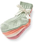 Tout-petit fille - 4 paires de chaussettes antidérapantes fabriquées à partir de coton biologique, image 2 sur 3 diapositives