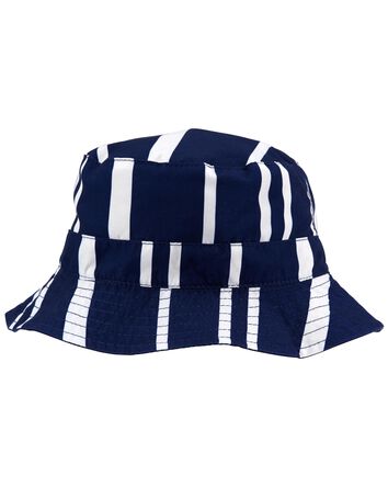 Striped Reversible Bucket Hat, 
