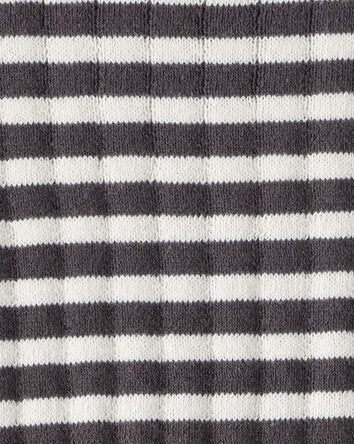 Bébé fille - Pull à manches longues rayé - Ivoire/Noir, 