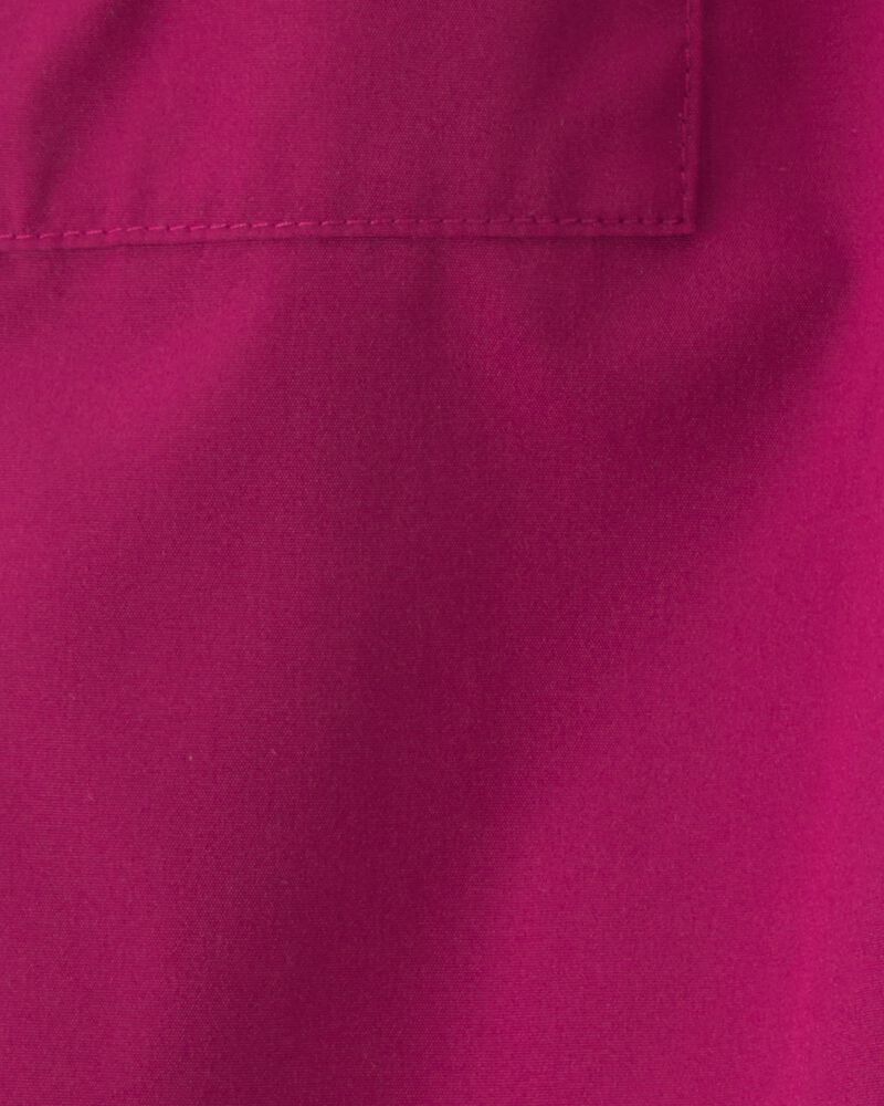 Toute-petite fille - Pantalon de jogging en popeline et boucle aux chevilles - Rouge, image 6 sur 6 diapositives