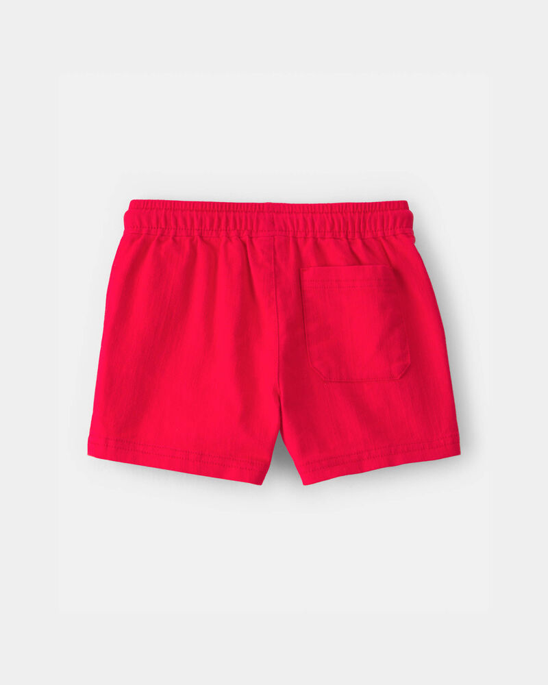 Toddler Boy Twill Shorts - Red, image 2 of 4 slides