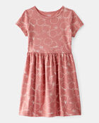 Girls Apple Print Dress, image 1 of 4 slides