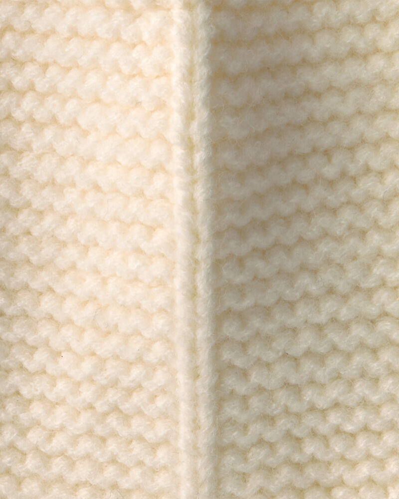 Girls Kombi Dangle Peruvian Hat - Cream, image 3 of 3 slides