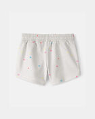 Girls Heart French Terry Shorts - Grey, image 2 of 4 slides