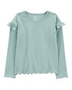 Kid 2-Piece Long-Sleeve Ribbed Top & Leggings Set, image 3 of 6 slides
