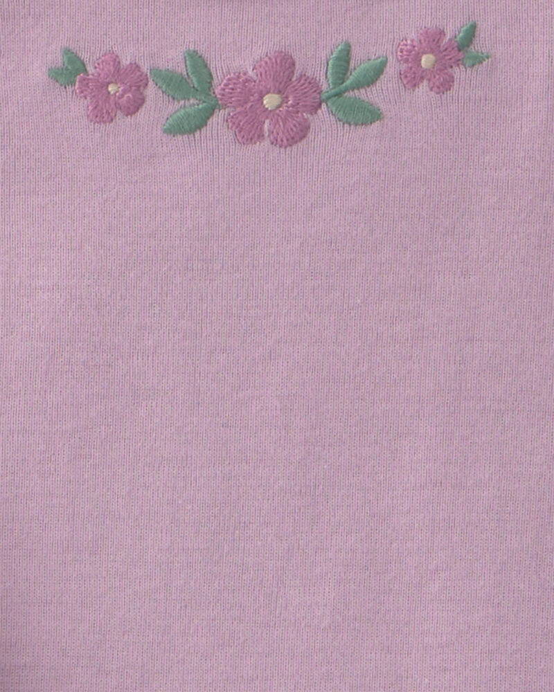 Baby Girl 3-Piece Floral Layering Set - Purple/Ivory, image 3 of 4 slides